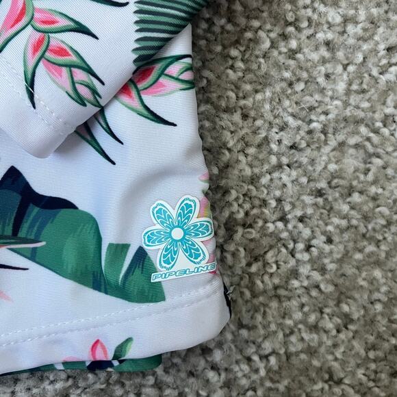 Pipeline Floral Rashguard Swim Shirt Stretchy UPF Pool Beach Girls Size 16 - Picture 5 of 9
